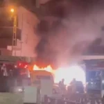 Park halinde araçta yangın çıktı, 6 araç kullanılamaz hale geldi